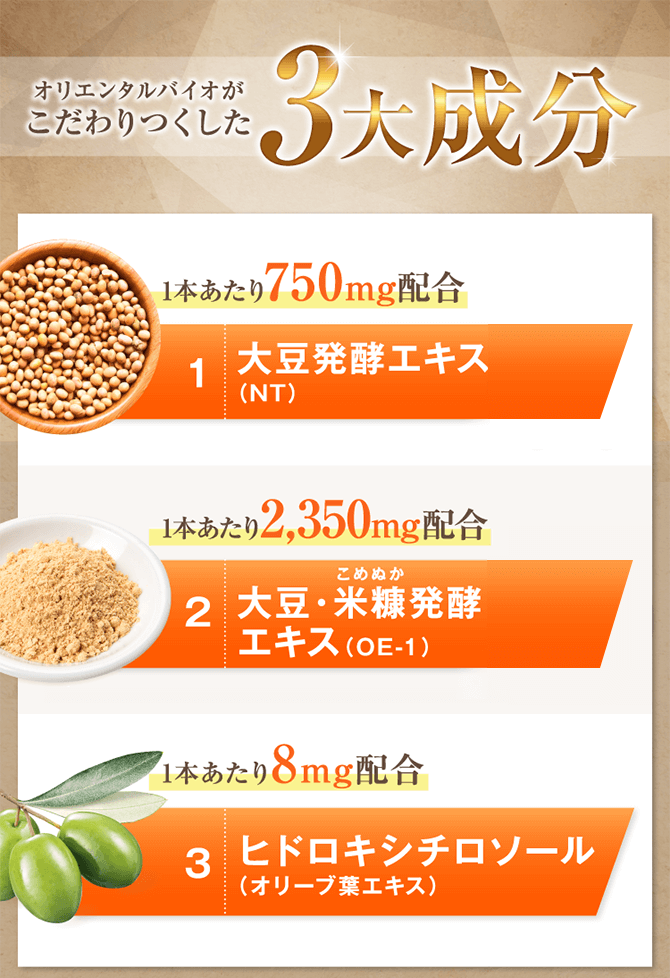 ラフィーネ-アルファ」大豆発酵エキスNT配合｜オリエンタルバイオ公式 ...
